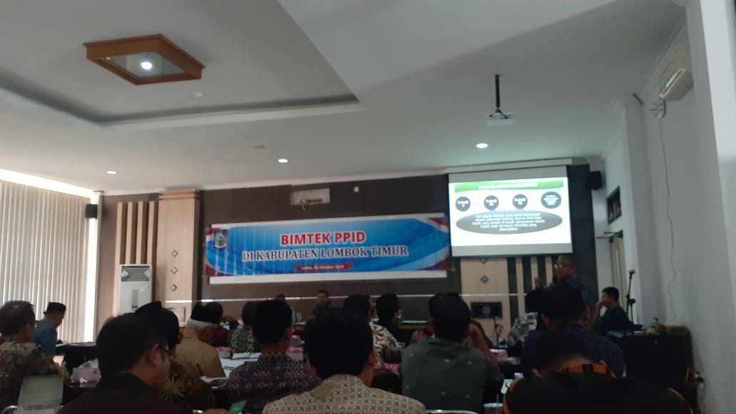 Pemerintah Kabupaten Lombok Timur Melaksanakan Bimbingan Teknis Sosialisasi Website PPID Kabupaten Lombok Timur